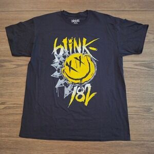 Blink-182 Big Smile Unisex Black T-Shirt Band Merch‎ 2XL NWT BLINKTS16MB05